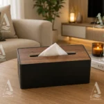 جعبه دستمال کاغذی طرح چوب