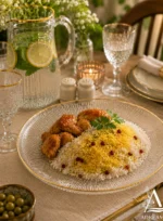 دیس گرد سولو لب طلا