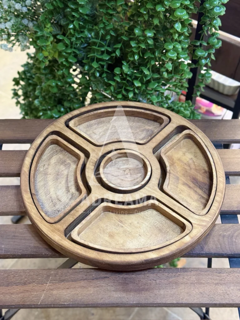 سینی سرو چوبی ۵ تکه