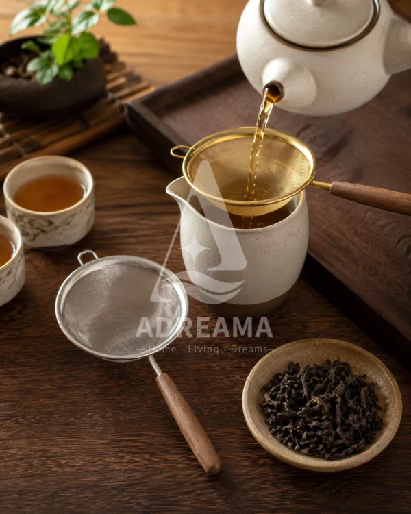 صافی چای دسته چوبی شنگیا