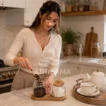 بانکه شیشه‌ای درب چوب رابروود واشردار
