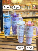 تراول ماگ گلدار دسته بغل طرح استنلی - Image 2