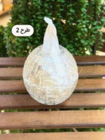جا دستمال کاغذی شیشه‌ای گرد