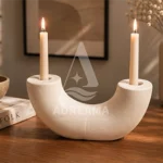جا شمعی سرامیکی دو شعله