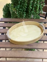 سینی چوبی بیضی دسته کنفی