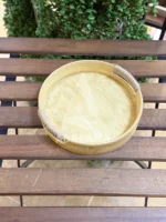 سینی چوبی گرد دسته کنفی