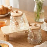 عسل‌خوری شیشه‌ای حبابی