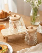 عسل‌خوری شیشه‌ای حبابی