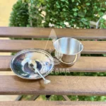 فنجان و نعلبکی استیل