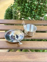 فنجان و نعلبکی استیل