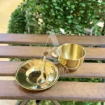 فنجان و نعلبکی استیل