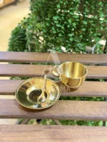 فنجان و نعلبکی استیل