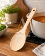 قاشق چوبی بزرگ دسته بلند