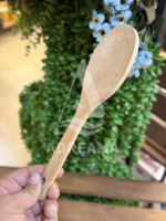 قاشق چوبی بزرگ دسته بلند