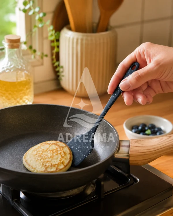 کفگیر برگردان کوچک سیلیکونی نسوز شنگیا