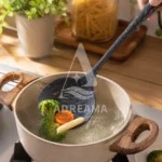 کفگیر گرد سوراخ‌دار سیلیکونی نسوز شنگیا