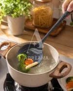 کفگیر گرد سوراخ‌دار سیلیکونی نسوز شنگیا