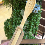 کفگیر گرد شیاردار چوبی