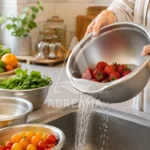 لگن آبکش‌دار استیل