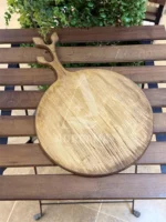 تخته سرو گرد گلبرگ چوبی