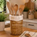 جا قاشقی حصیری استوانه‌ای
