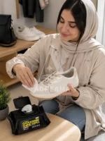 دستمال مرطوب پاک‌کننده کفش