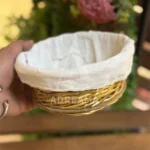 سبد سبزی حصیری گرد