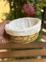 سبد سبزی حصیری گرد