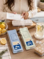قالب یخ استوانه‌ای درب‌دار