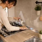 چسب آلومینیومی دور گاز و سینک