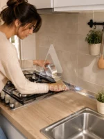 چسب آلومینیومی دور گاز و سینک