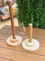 جا دستمال رول چوبی رابر وود