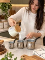 شیر جوش استیل سه سایز