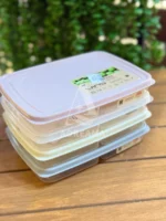 ظرف فریزری فلورا ۴ خانه درب‌دار