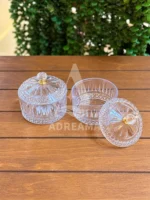 قندان اکرولیک درب‌دار