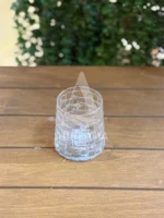لیوان شیشه‌ای حصیری
